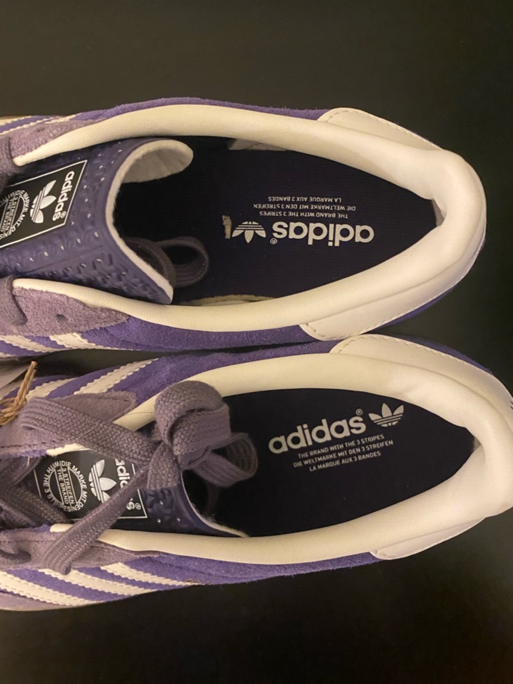 NWT - Adidas Gazelle Lavender Suede Sneakers - Men’s 5 /  Women’s 6 - Picture 9 of 10